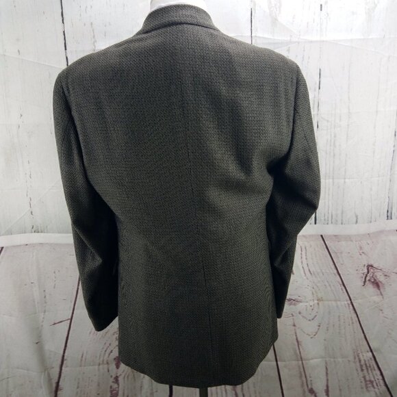 City Casuals By Haggar 40R 2 Button Multicolor Houndstooth Blazer Sport Coat - Picture 6 of 10